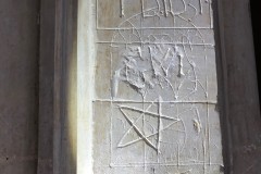 Window tracery, TD 1631, pentagram