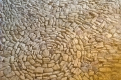 Circle pattern in pise floor