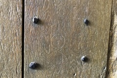 South end of West Range, door,concentric circles