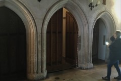 Dartington screens passage, service doors
