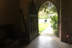 Dartington screens passage, South door