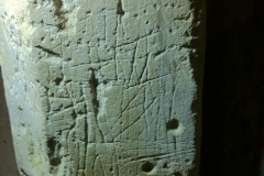 Initials, Marian marks, dot patterns