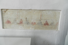 Traces of medieval wall paint