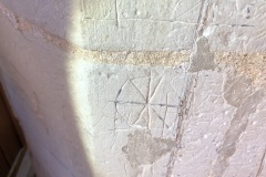 Eight-pointed cross, circle