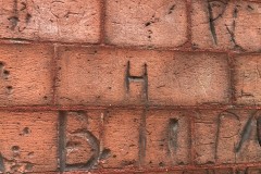 H, PX, BI, PA, vertical scratch mark