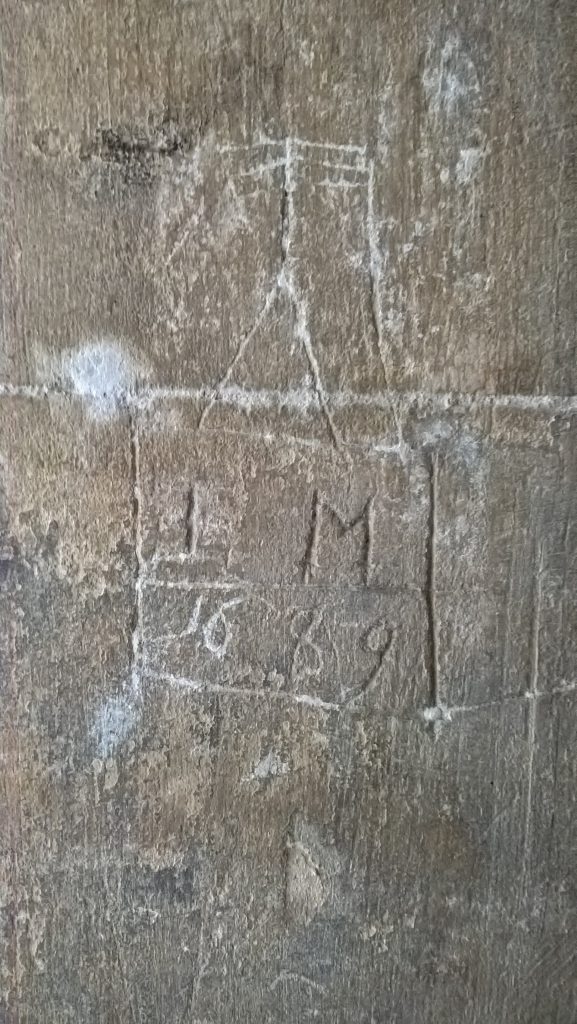 IM 1669, church graffito, North Porch